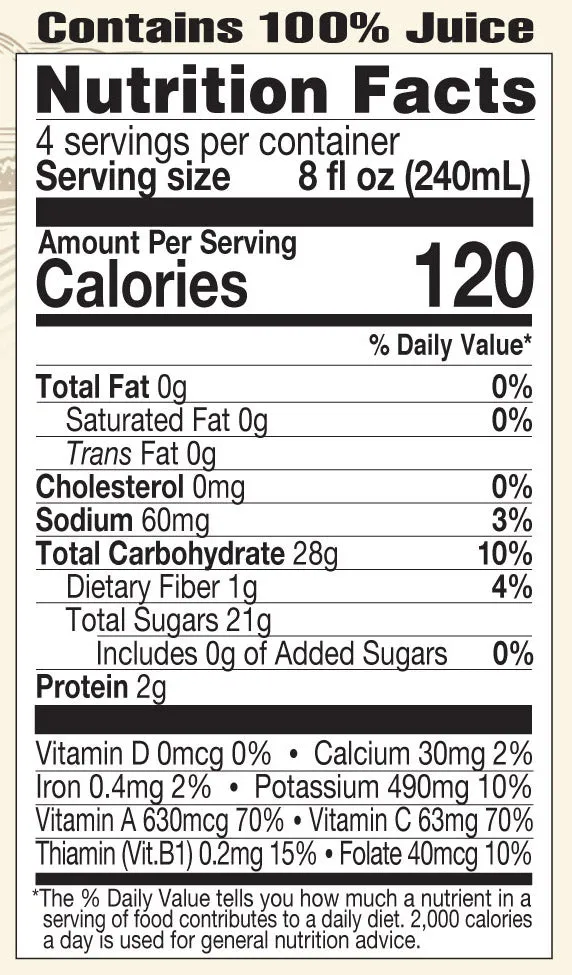 Lakewood Organic Orange & Carrot Juice Blend | 32oz - Image 3